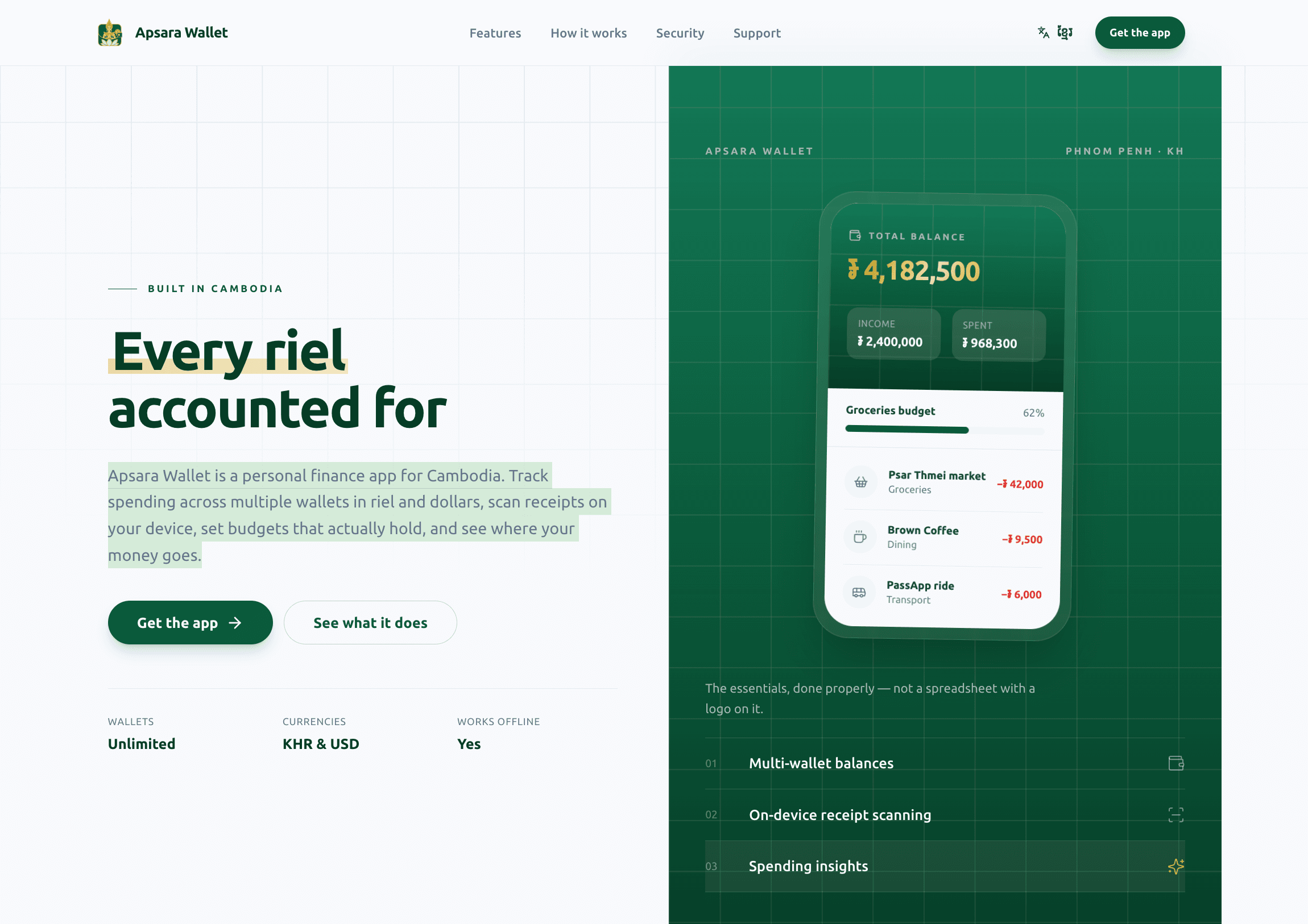 Apsara Wallet preview